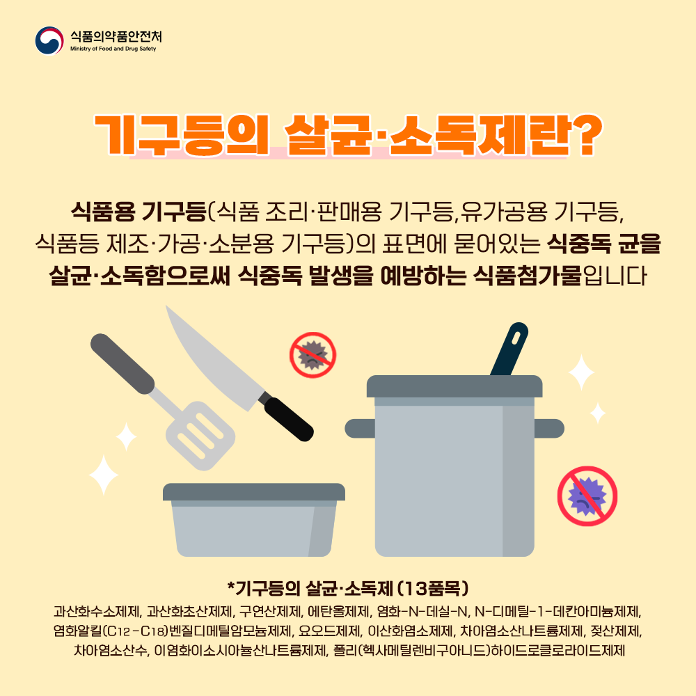 기구등의 살균·소독제란?