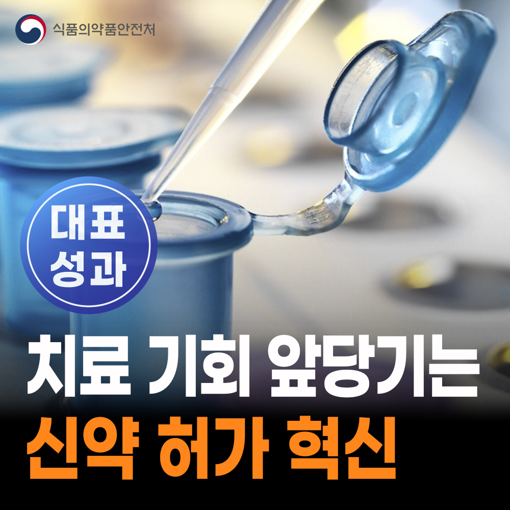[대표성과 식약처-25-029] 신약 혁신방안으로 신약 허가기간 대폭 단축