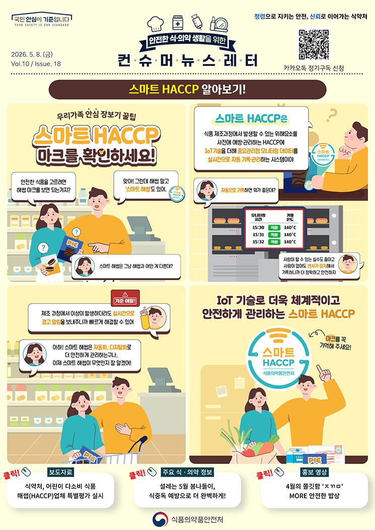 [컨슈머뉴스레터] 스마트 HACCP 알아보기!